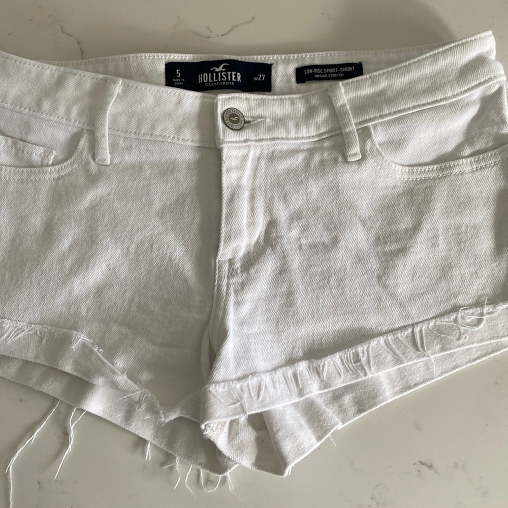 White Denim Shorts